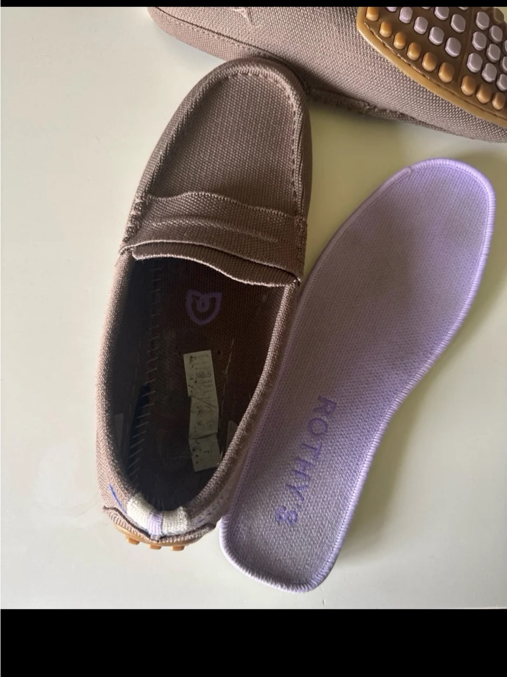 Rothy's The Driving Loafer Neutral Slip On Mens Size 8.5 Women’s 9.5/10 - Picture 10 of 12